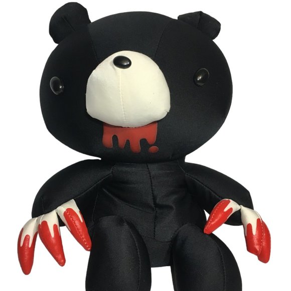 Gloomy Bear Black Nylon Spandex Bean Bag Plush Doll Stuffed Anime Chax-GP 12" - Picture 2 of 9